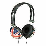 Sound LAB A081 Union Jack Stereo Headphones (red white & blue)