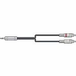 Chord 3.5mm TRS Jack Plug To 2x RCA Plugs Audio Cable (1.5m)