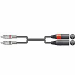 Chord 2x RCA Plugs To 2x XLR Male Audio Cable (1.5m)
