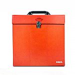 Tuk Tuk 12" Leather Record Box (burnt orange)