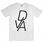 DVA Damas T-shirt (white with black logo, large)