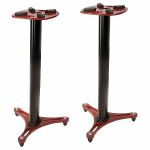Ultimate Support MS90/36R Column Studio Monitor Stands With Decoupling Pads (red, pair)