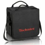 Technics Backpack 12 Inch LP Vinyl Record Bag (black with red logo)