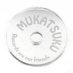 Mukatsuku Branded Records Are Our Friends Plexiglass Clear Acrylic 45 Adapter For Dinked Records (Juno exclusive)