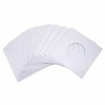 Mukatsuku 10 Gram Quality 7 inch White Paper Inner Sleeves (pack of 50)