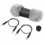 Tascam AK DR70C Accessory Pack For DR70D Recorder With Shoe Mount Adapter Fur Windshield & Pair Of 3.5mm Stereo Jack Mini Cables