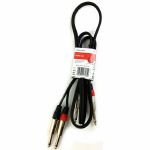 Chord 2x 6.3mm Mono Jack Plugs To 2x 6.3mm Mono Jack Plugs Cable (1.5m)