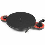 Project Elemental Phono USB Belt Drive Manual Turntable (red)