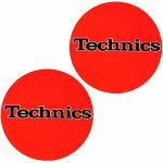 Slipmat Factory Technics Logo 12" Vinyl Record Slipmats (pair, orange)
