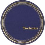 Slipmat Factory Technics Strobe 12" Vinyl Record Slipmats (pair, blue/gold)