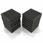 EQ Acoustics Classic Wedge 30 Acoustic Foam Tile (charcoal grey, pack of 16 tiles)