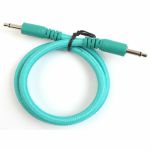 1/8" Jack Braided Patch Cable (turquoise, 15" length)