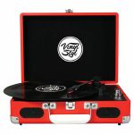 Vinyl Styl Groove Portable 3 Speed Turntable (Red)