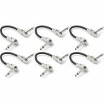 Hosa 6" Guitar Pedal Patch Cables (pack of 6)