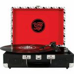 Vinyl Styl Groove Portable 3 Speed Turntable (record pattern)