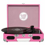 Vinyl Styl Groove Portable 3 Speed Turntable (pink)
