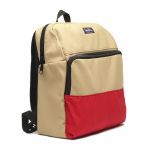 Tucker & Bloom Canvas Rhodes Laptop & Record DJ Backpack (tan & red)
