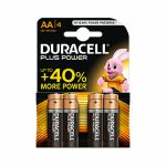 Duracell AA Plus Power Alkaline Batteries (pack of 4)