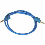TipTop Audio Stackable Shielded 3.5mm & 1/8'' Jack & Plug Patch Cable (70cm/blue/single)
