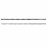 Tiptop Audio Z Rails 126HP Eurorack Module Mounting Rails (pair, silver)