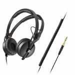 Sennheiser HD25 Plus Headphones With 3m Coiled Cable (includes 1.5m straight cable, replacement ear cushions & protective pouch)
