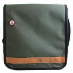 Mukatsuku 12 Inch Vinyl Record Messenger Shoulder Bag 25 (olive green bag holds up to 25 x 12'' records) *Juno Exclusive*