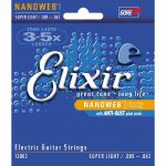 Elixir Super Light Electric Guitar Strings Set With Nanoweb Coating (E12002)