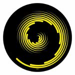Glowtronics Spiral 12" Vinyl Record Classic Non Glow Slipmats (pair)