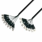 Adam Hall 8 x XLR Male To 8 x XLR Female Multicore Cable Loom (5.0m)