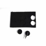 Rycote Undercovers Lavalier Wind Covers & Stickies (black, 30 pieces)
