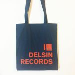 Delsin Tote Bag (blue with red print)