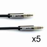 1010 Music 3.5mm TRS Patch Cable (pack of 5, 60cm)
