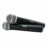 Gemini VHF02M Dual Wireless Mic System With Hand Held Microphones