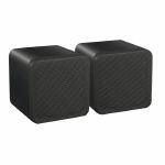 E Audio 4" Full Range 80W Dual Cone Mini Box Speakers (black, pair)