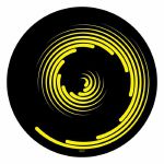 Glowtronics Spiral 12" Vinyl Record UV Blacklight Slipmats (pair)