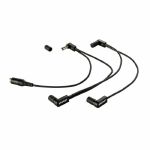 EBS DC-4-90 DC Adapter Split 1-4 90 Degree Contact Power Split Cable (black)