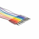 Hosa 6.3mm TS Unbalanced Patch Cables (1ft, pack of 8)