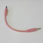 Glow Worm Cables Glow In The Dark 3.5mm Male Mono Eurorack Modular Patch Cable (pink, 15cm long)