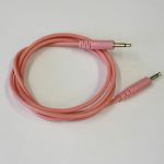 Glow Worm Cables Glow In The Dark 3.5mm Male Mono Eurorack Modular Patch Cable (pink, 125cm long)