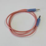 Glow Worm Cables Glow In The Dark 3.5mm Male Mono Eurorack Modular Patch Cable (pink/blue, 80cm long)