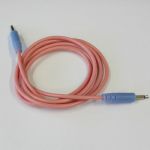 Glow Worm Cables Glow In The Dark 3.5mm Male Mono Eurorack Modular Patch Cable (pink/blue, 125cm long)