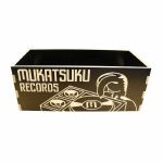 Mukatsuku 7 Inch Wooden Vinyl Record Box/Record Crate For 45's: Black Edition (holds up to 175 singles) *Juno Exclusive*