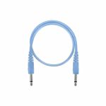 Glow Worm Cables Glow In The Dark 3.5mm Male Mono Eurorack Modular Patch Cable 2.0 (blue, 15cm long)