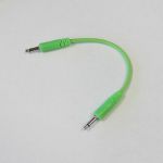 Glow Worm Cables Glow In The Dark 3.5mm Male Mono Eurorack Modular Patch Cable 2.0 (green, 15cm long)