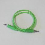 Glow Worm Cables Glow In The Dark 3.5mm Male Mono Eurorack Modular Patch Cable 2.0 (green, 50cm long)