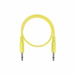 Glow Worm Cables Glow In The Dark 3.5mm Male Mono Eurorack Modular Patch Cable (yellow, 15cm long)