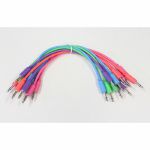 Eowave Party Colours Male Mono Modular Patch Cables (pack of 10, 15cm long)
