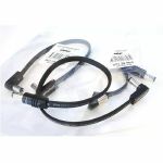 EBS DC1 Flat Power Distribution Cable With Straight To Angled Contacts (black, 18cm)