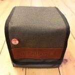 Mukatsuku Records Are Our Friends 7 Inch 45 Vinyl Record Bag (charcoal grey with embossed vintage brown leather patch, holds 80 x 7'' singles) (Juno Exclusive)
