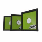 Glorious 12 Inch Vinyl Record Frame Set (black, pack of 3)